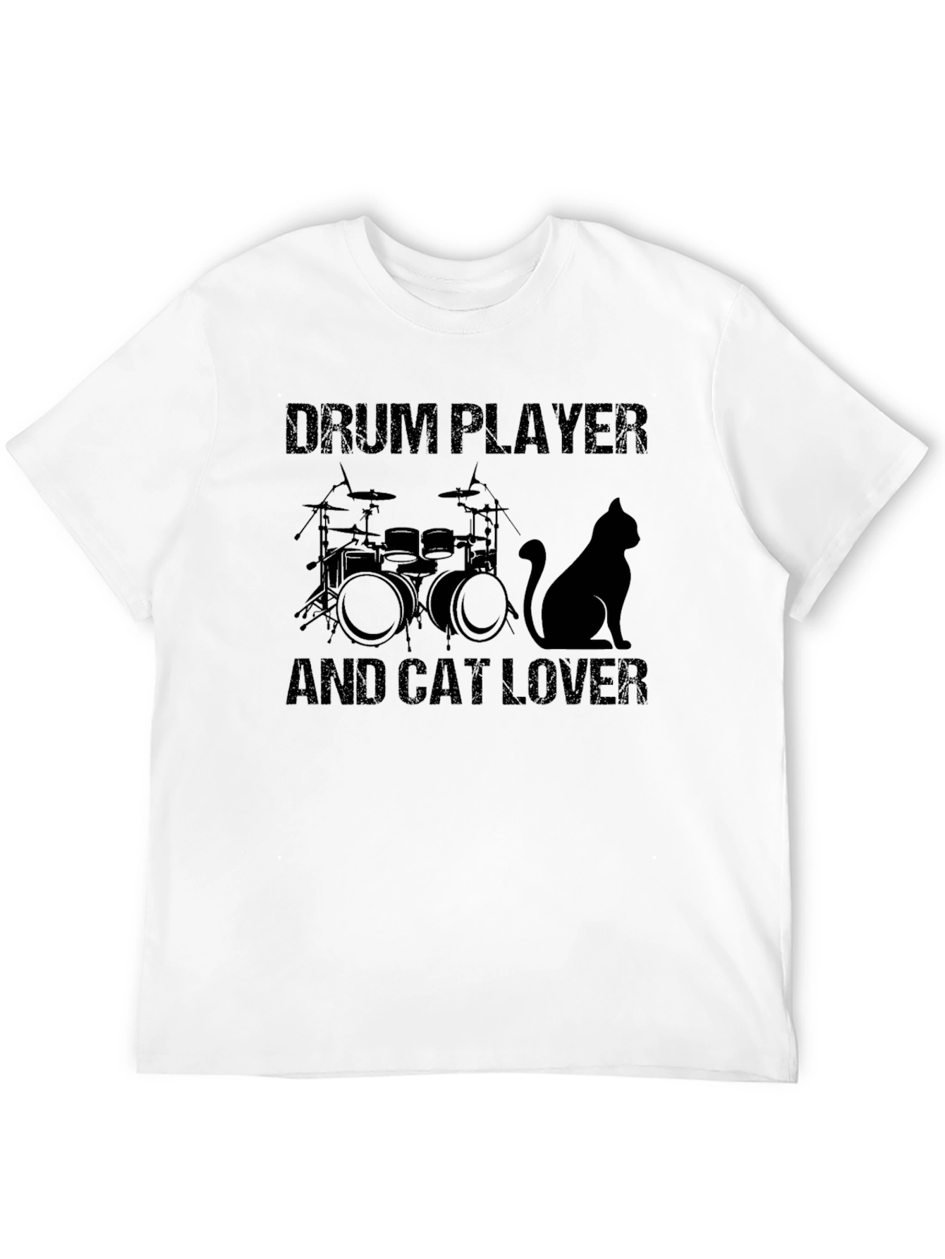 Drum Player & Cat Lover T-Shirt