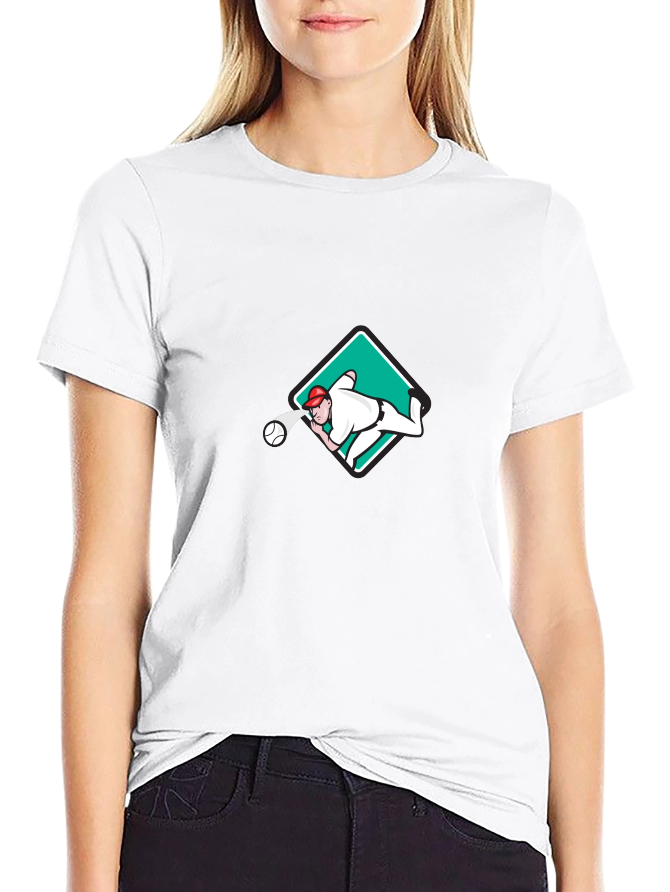 Baseball Pitcher Graphic Tee