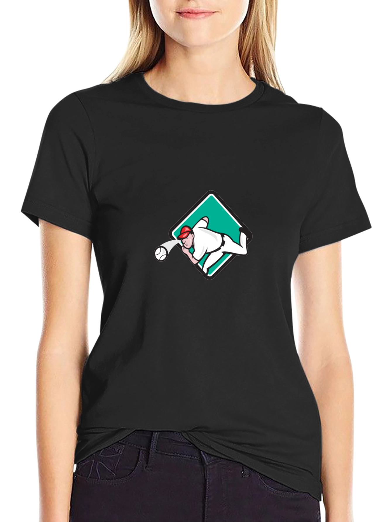 Baseball Pitcher Graphic Tee