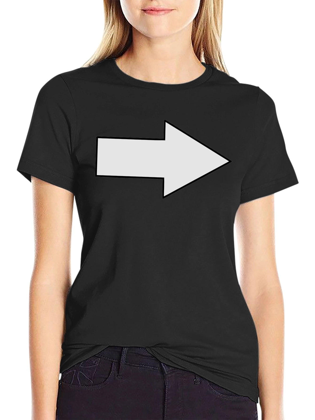 Right Arrow Graphic T-Shirt - Bold Design