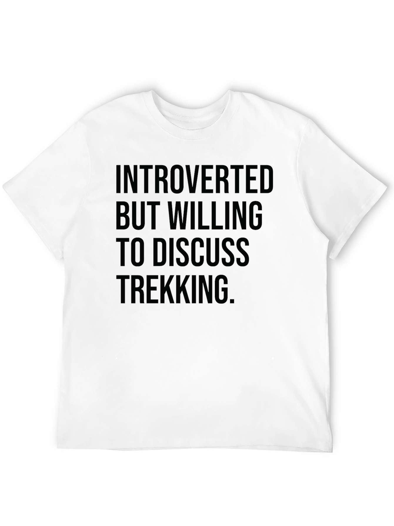 Introverted Trekking T-Shirt - Funny Hiking Tee
