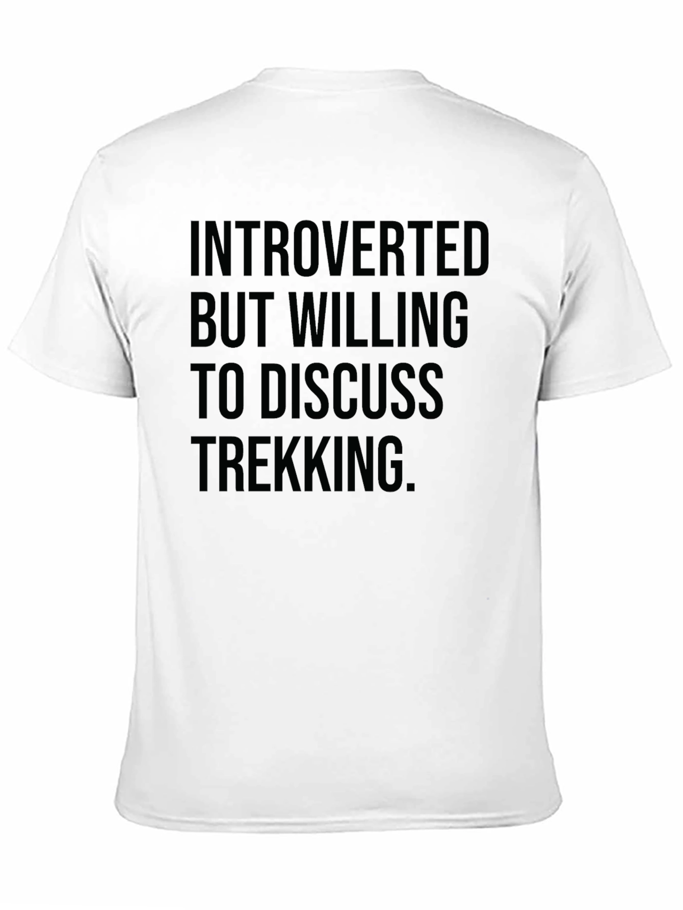 Introverted Trekking T-Shirt - Funny Hiking Tee