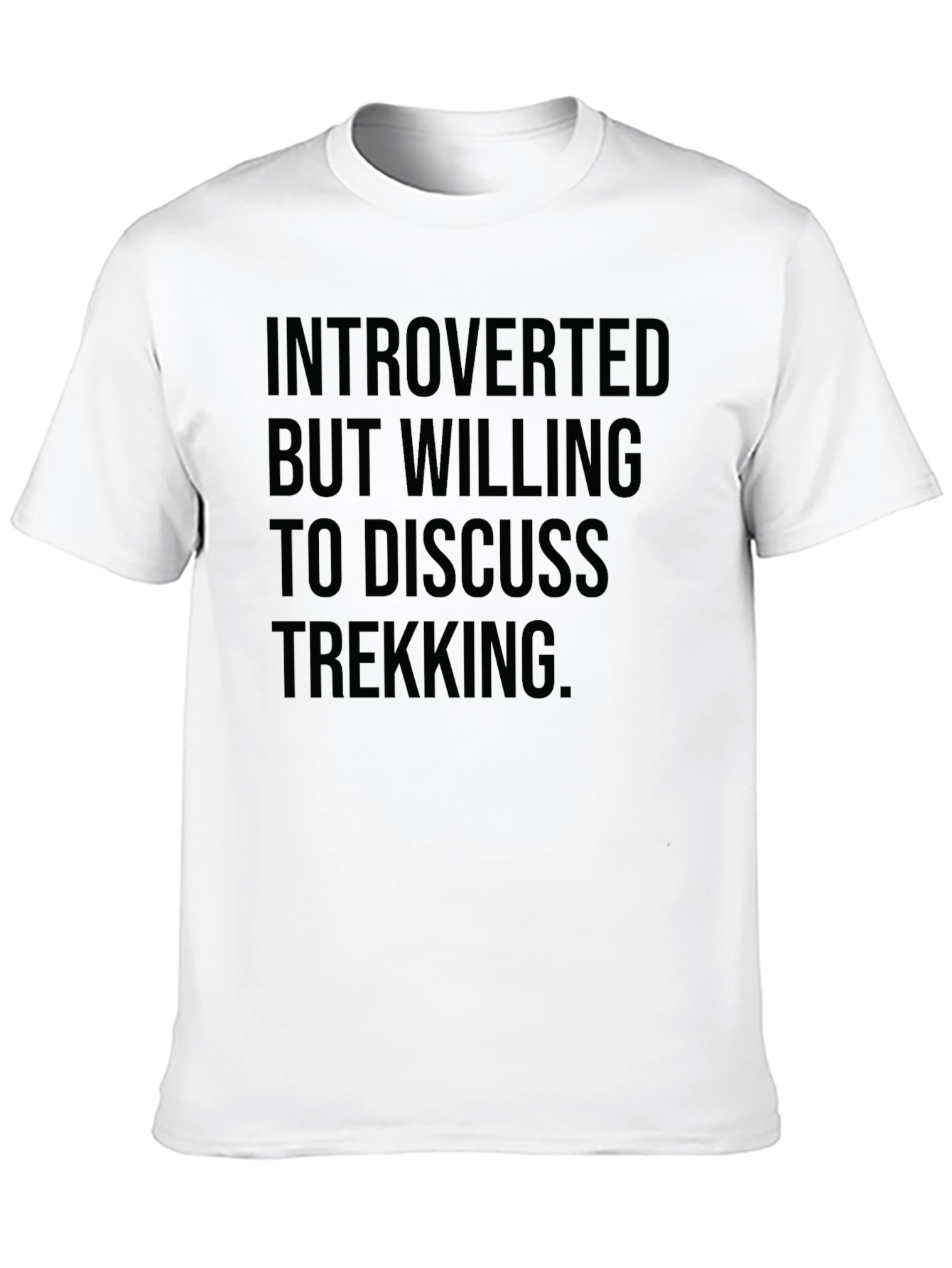 Introverted Trekking T-Shirt - Funny Hiking Tee
