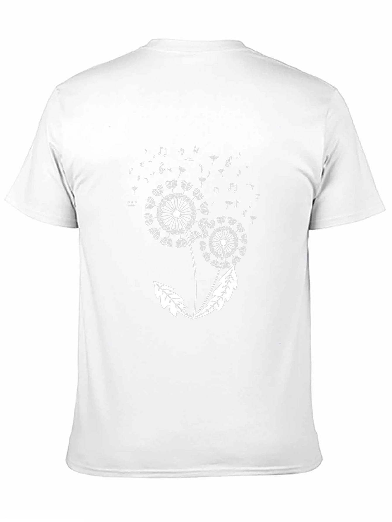 Dandelion Music Notes Graphic T-Shirt