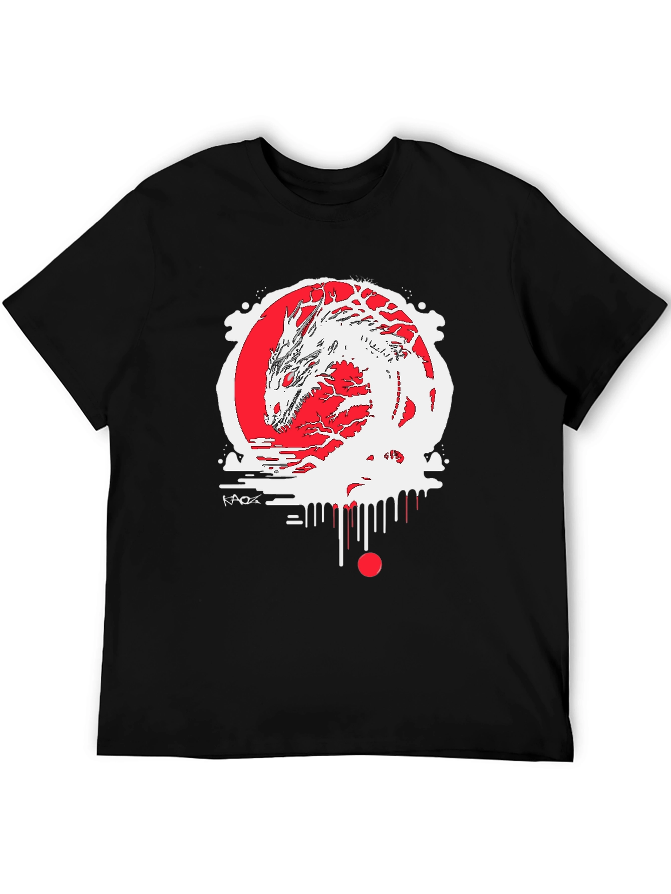 Dragon Graphic Black Tee - Urban Style