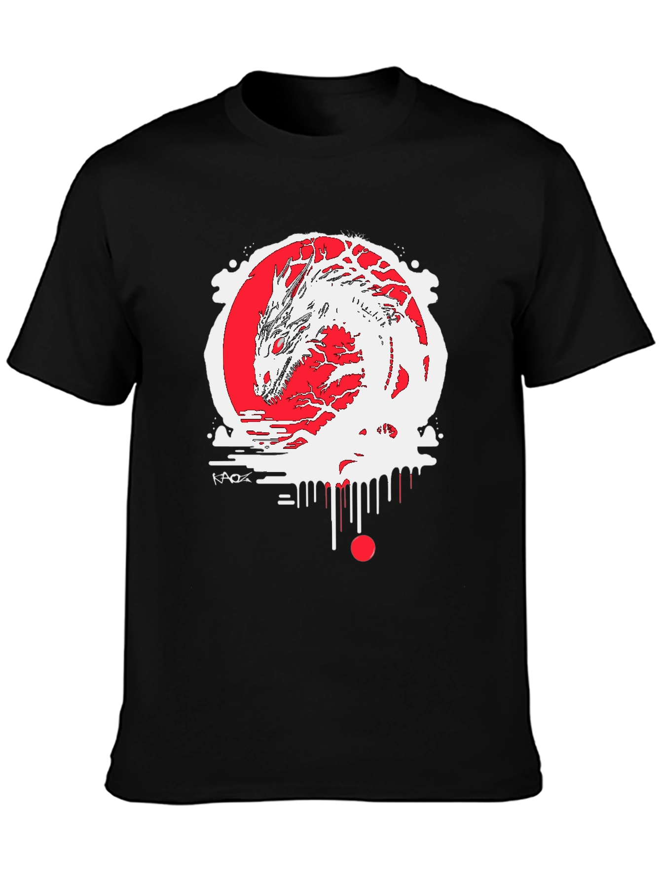 Dragon Graphic Black Tee - Urban Style