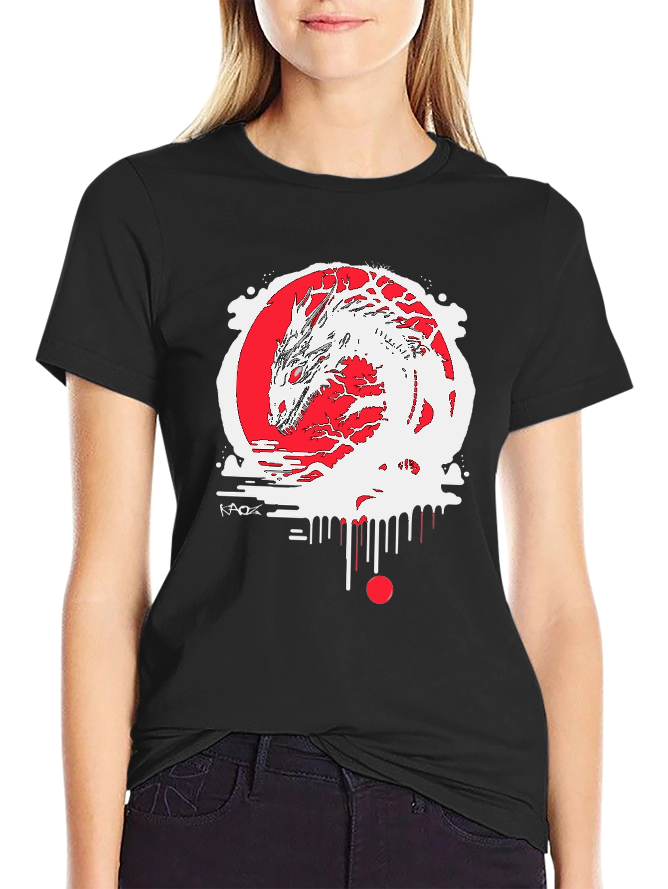 Dragon Graphic Black Tee - Urban Style