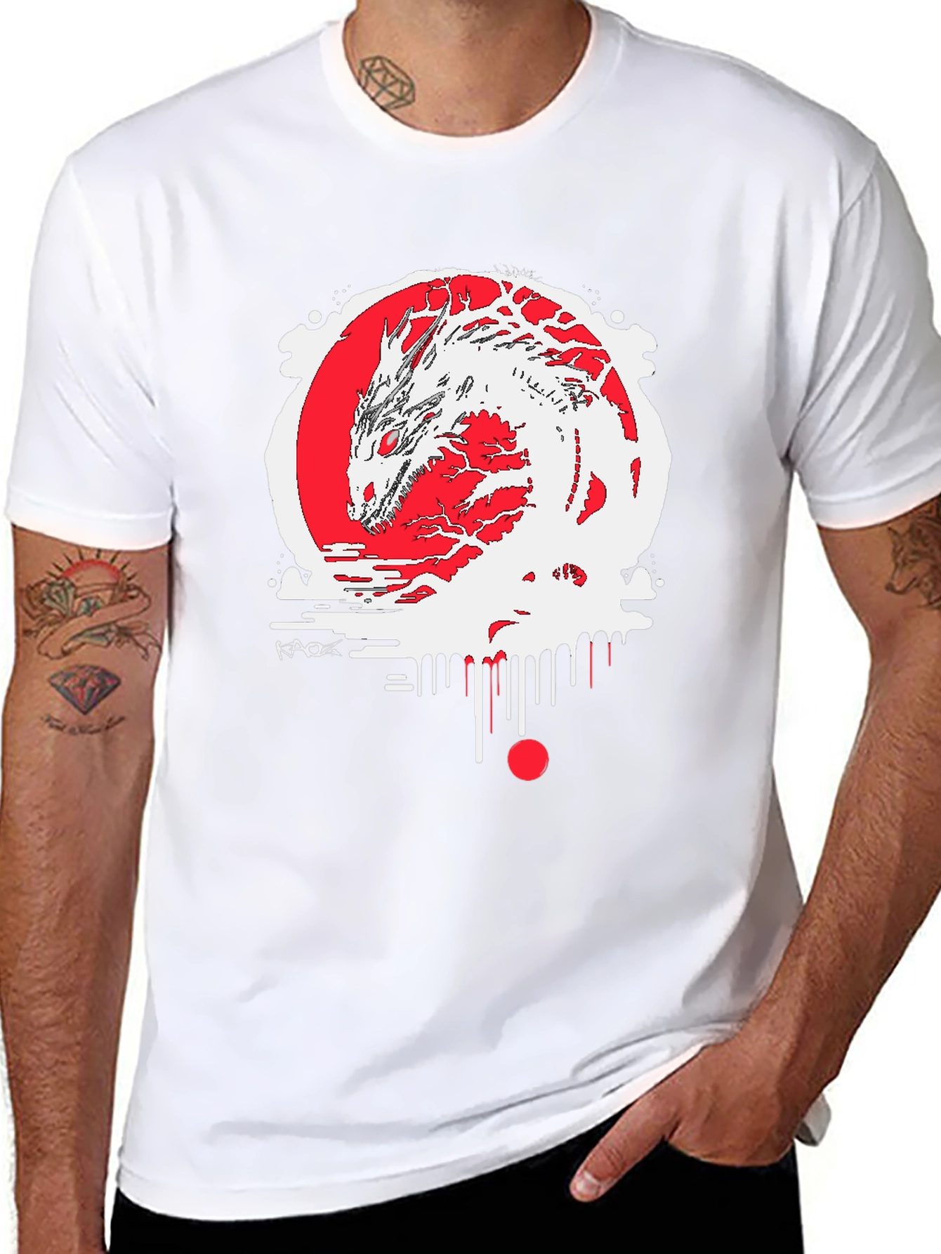 Dragon Graphic Black Tee - Urban Style