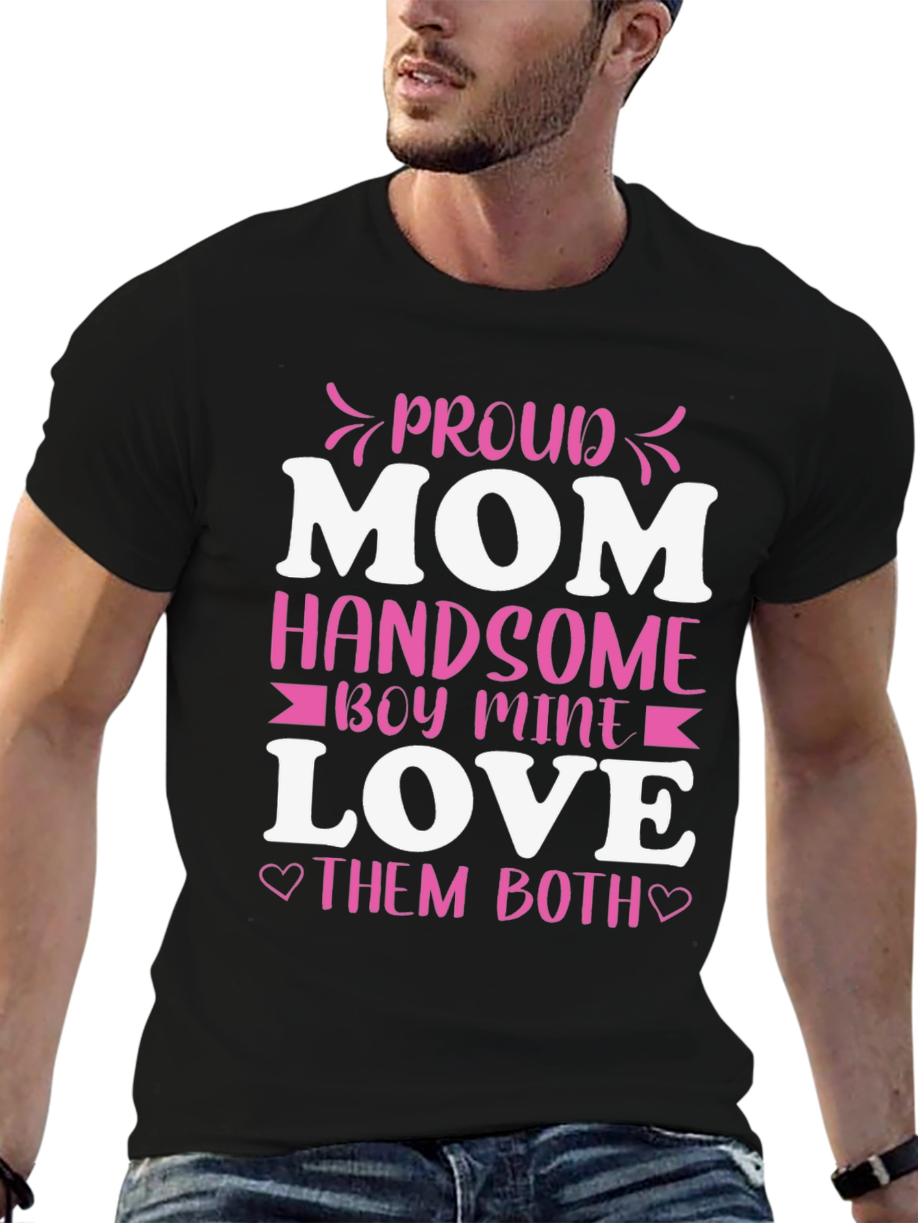 Proud Mom Handsome Boy Love T-Shirt