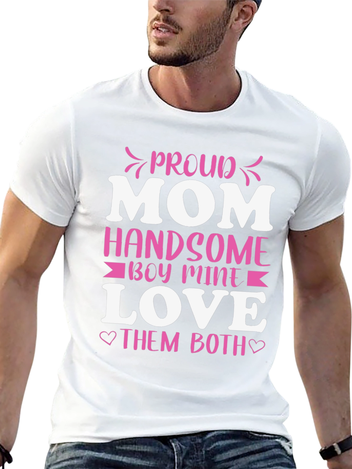 Proud Mom Handsome Boy Love T-Shirt