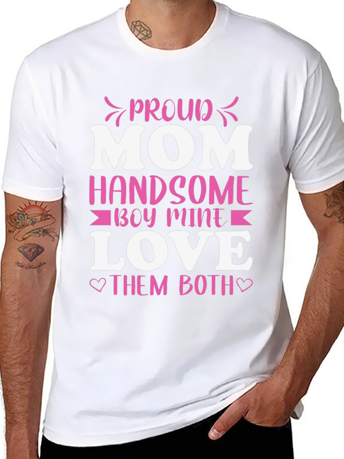 Proud Mom Handsome Boy Love T-Shirt