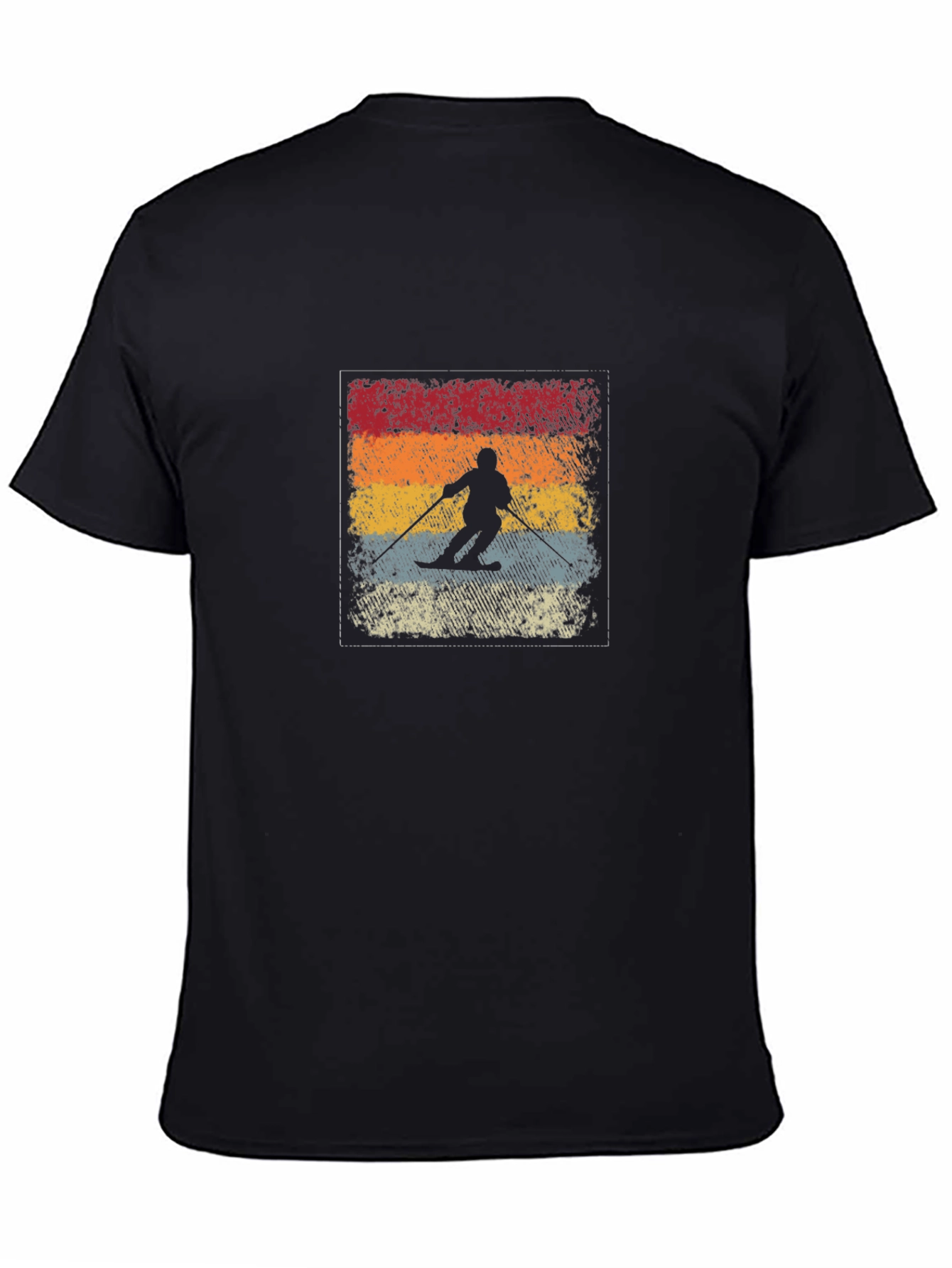 Retro Ski Silhouette Graphic Tee