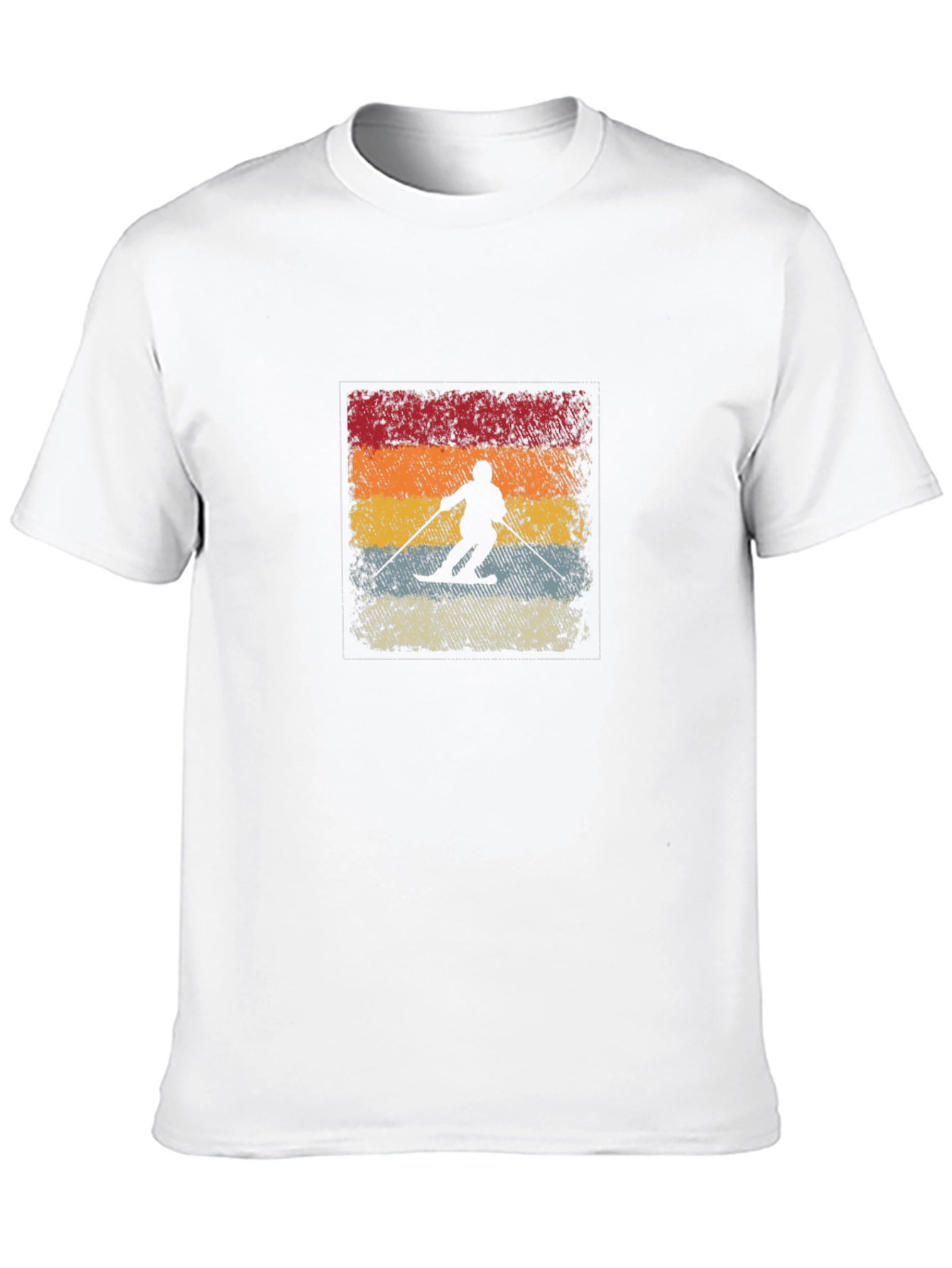 Retro Ski Silhouette Graphic Tee