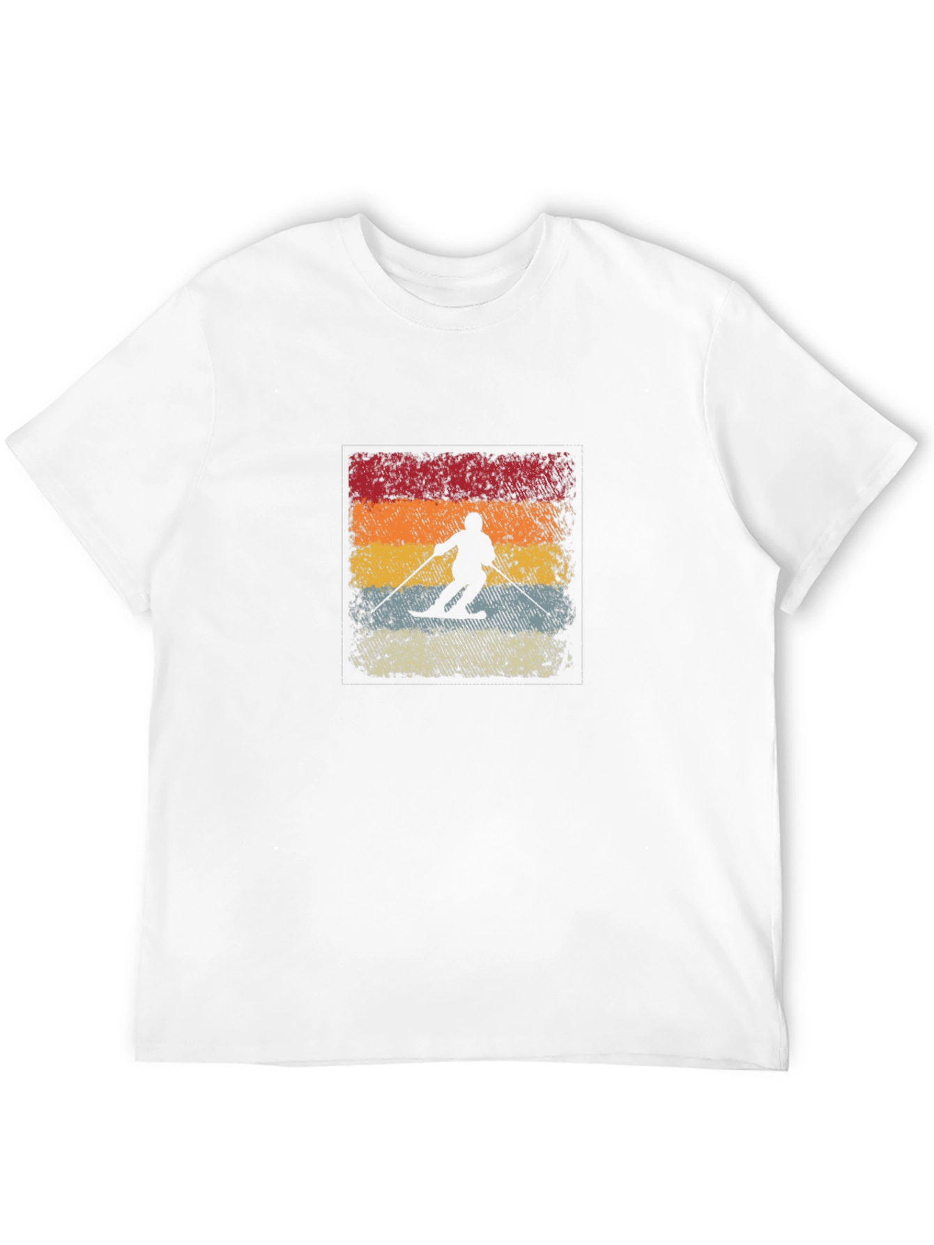 Retro Ski Silhouette Graphic Tee