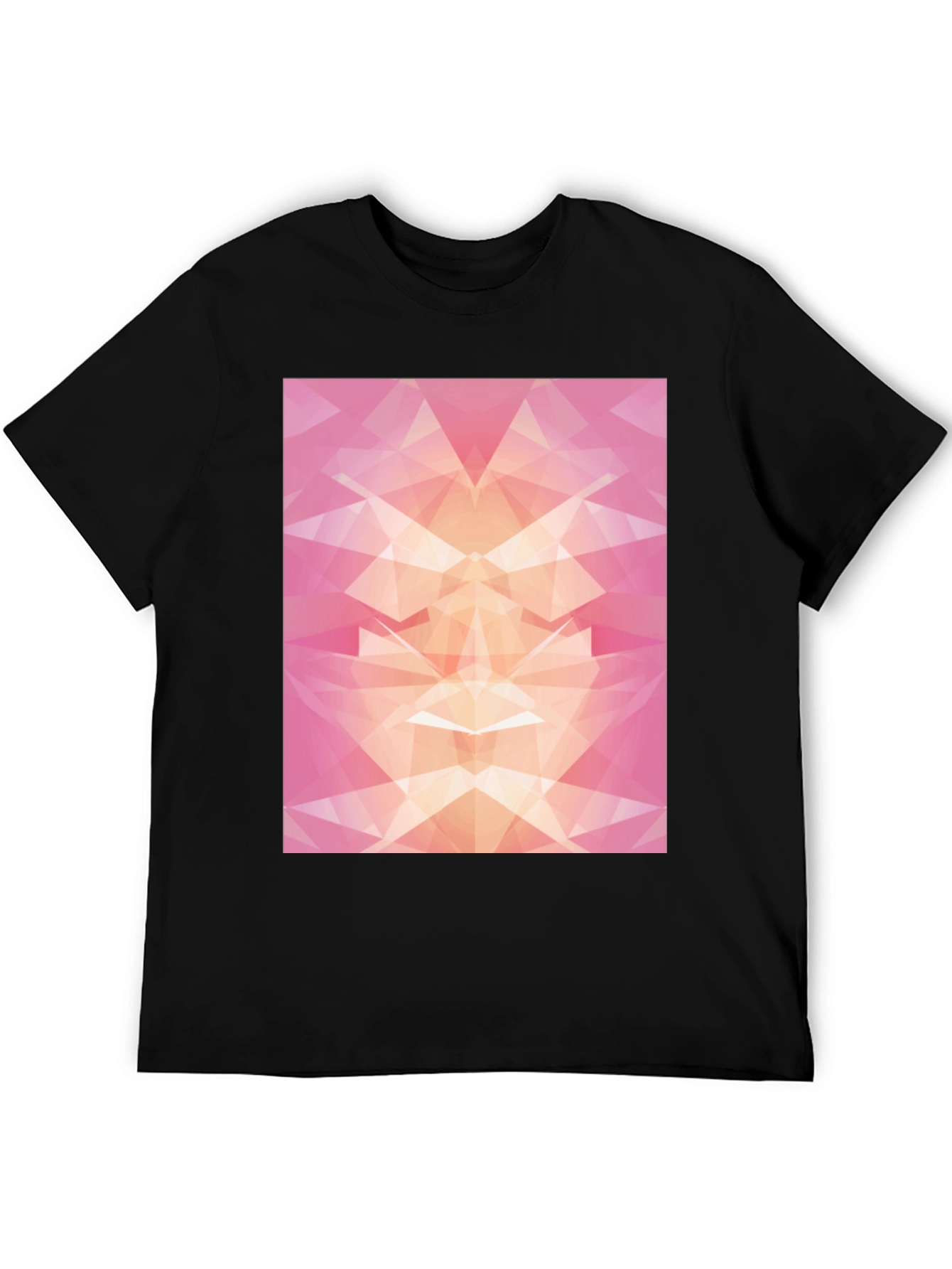 Geometric Abstract Black T-Shirt
