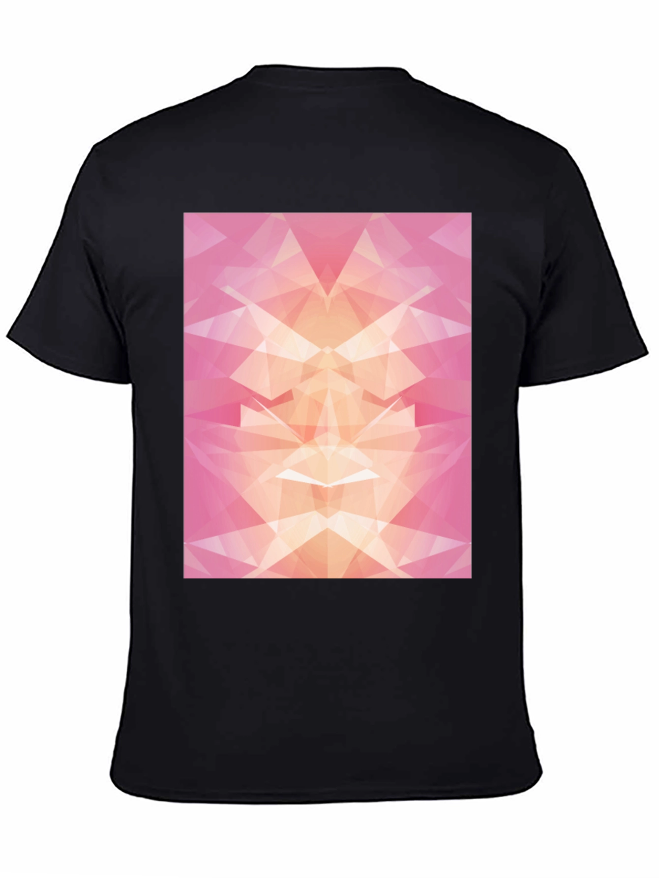 Geometric Abstract Black T-Shirt