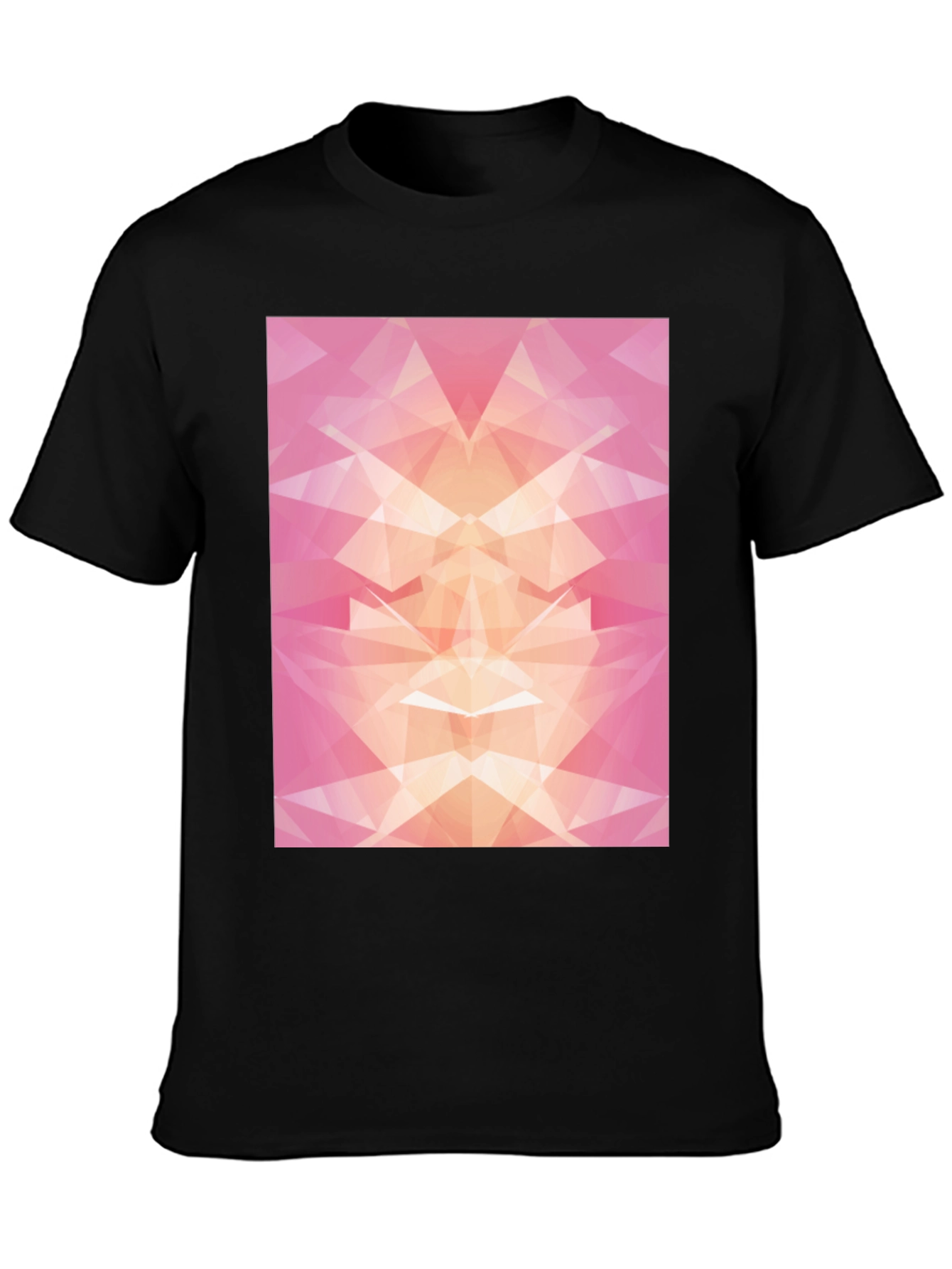 Geometric Abstract Black T-Shirt