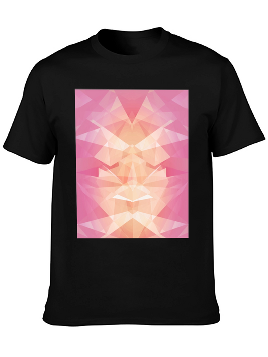 Geometric Abstract Black T-Shirt