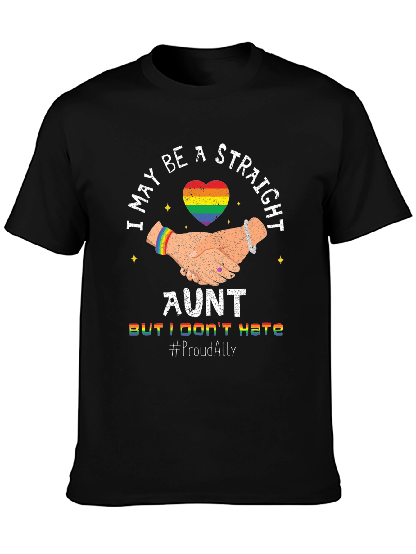 Straight Ally Aunt LGBTQ+ Pride T-Shirt