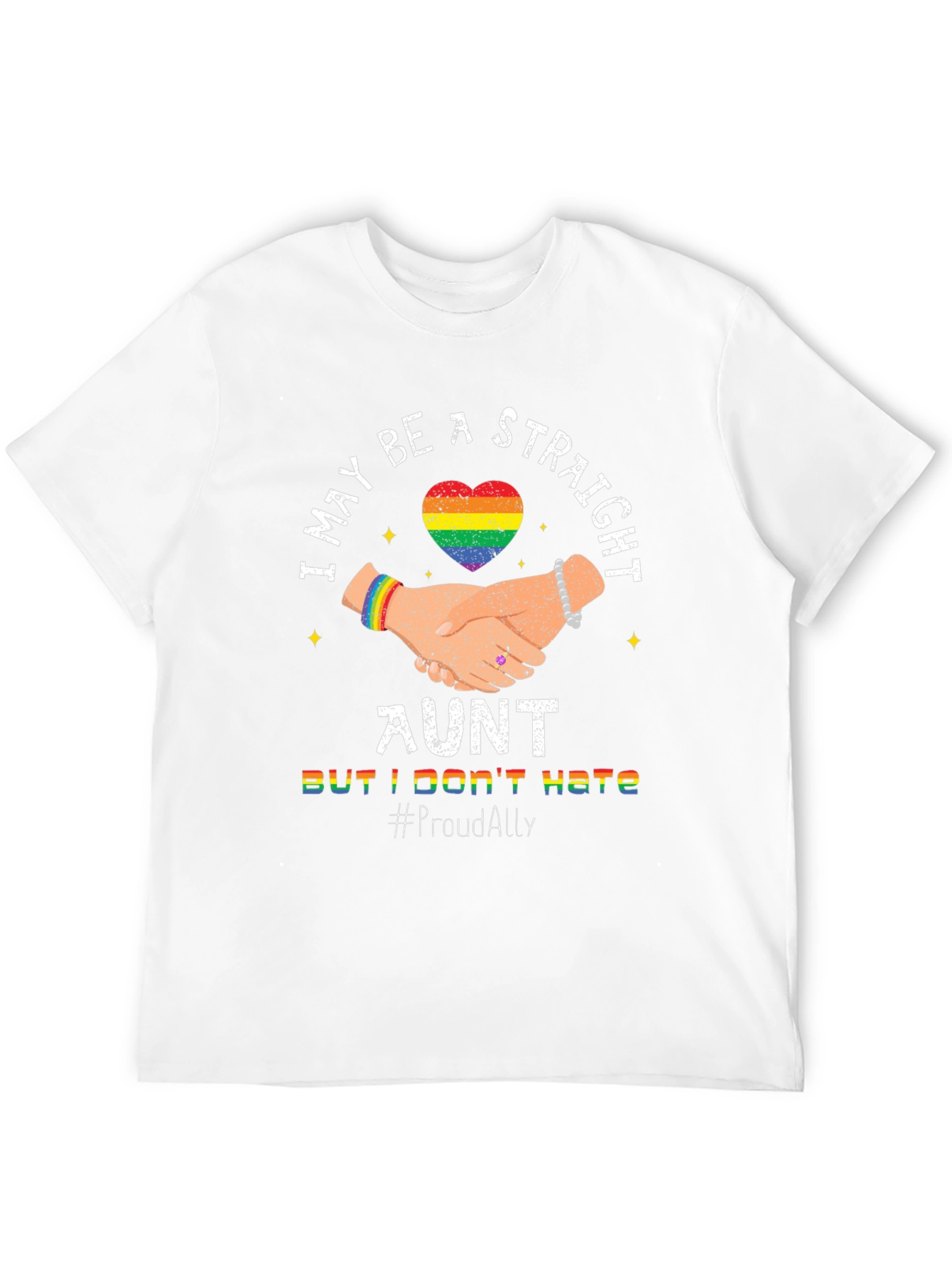 Straight Ally Aunt LGBTQ+ Pride T-Shirt