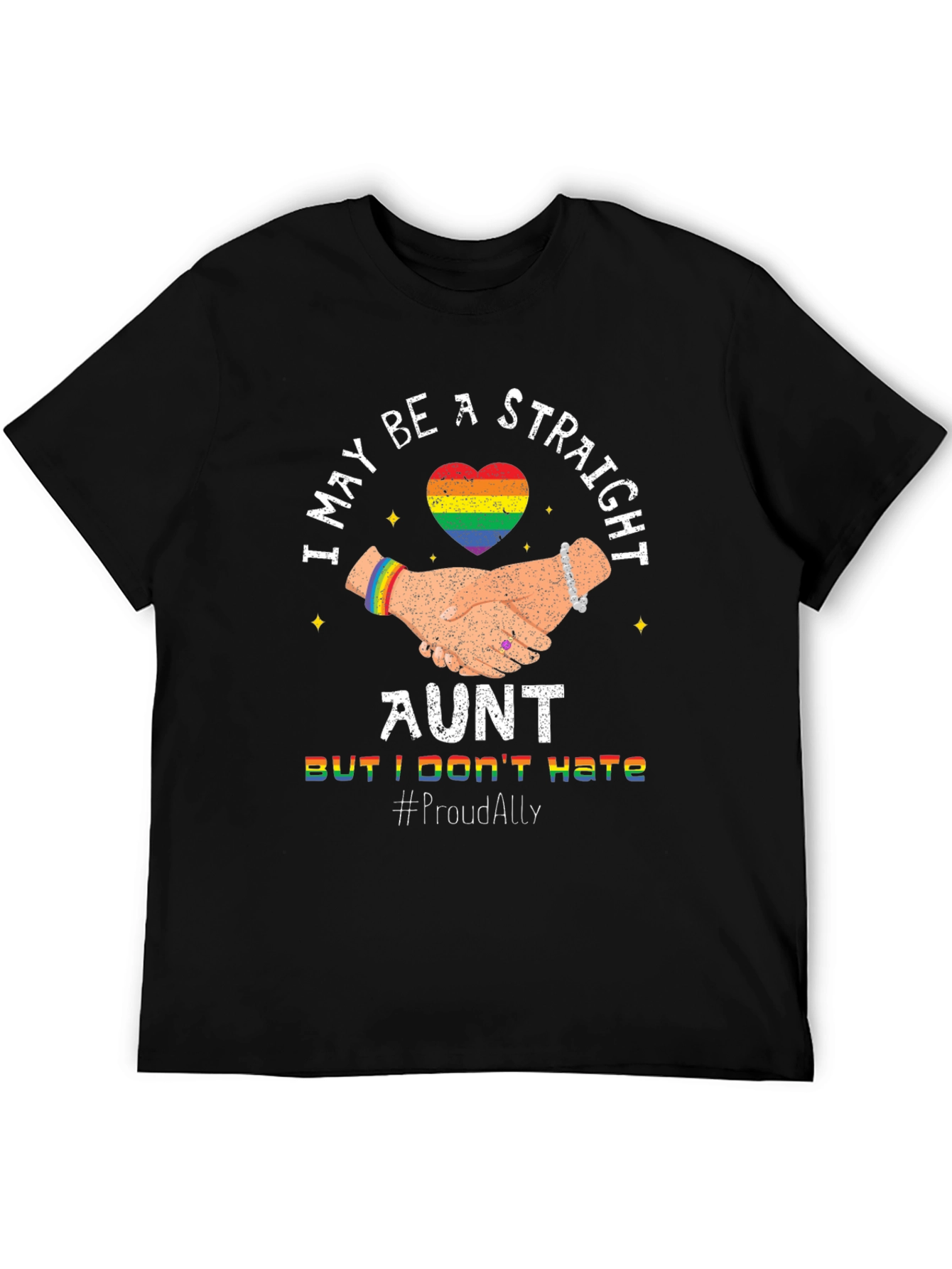 Straight Ally Aunt LGBTQ+ Pride T-Shirt
