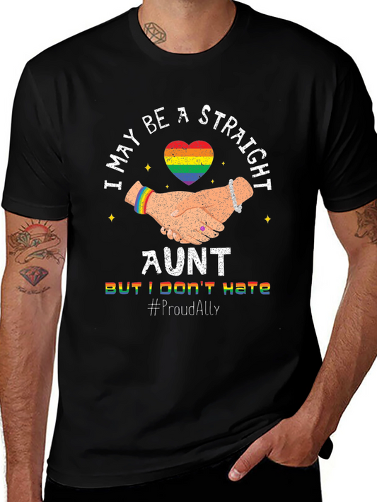 Straight Ally Aunt LGBTQ+ Pride T-Shirt