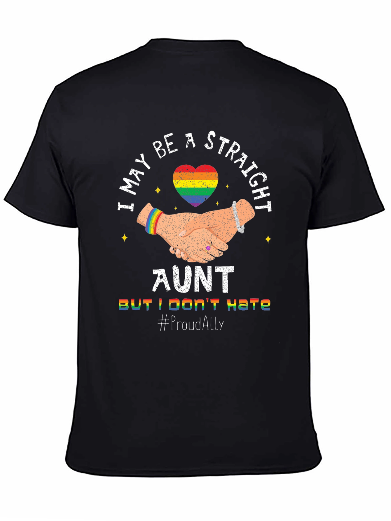 Straight Ally Aunt LGBTQ+ Pride T-Shirt