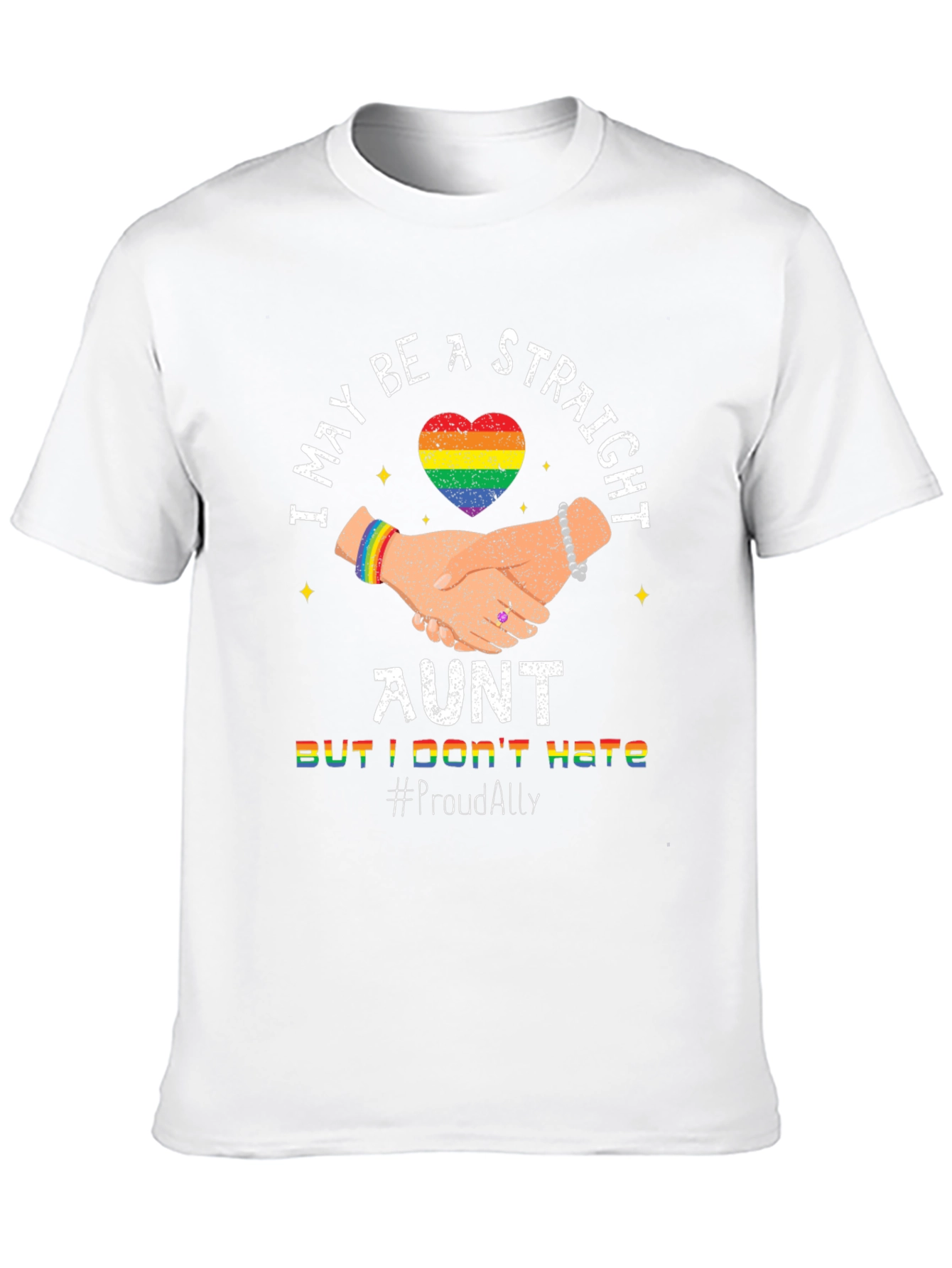 Straight Ally Aunt LGBTQ+ Pride T-Shirt