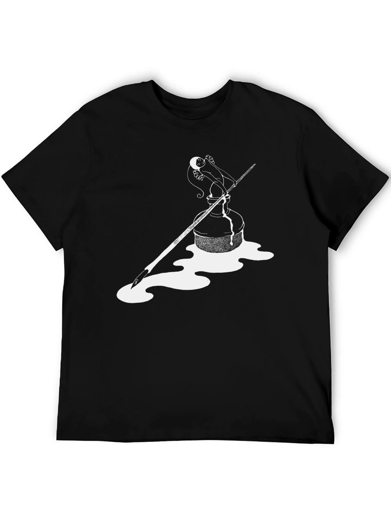 Artistic Inkwell Graphic Tee - Black