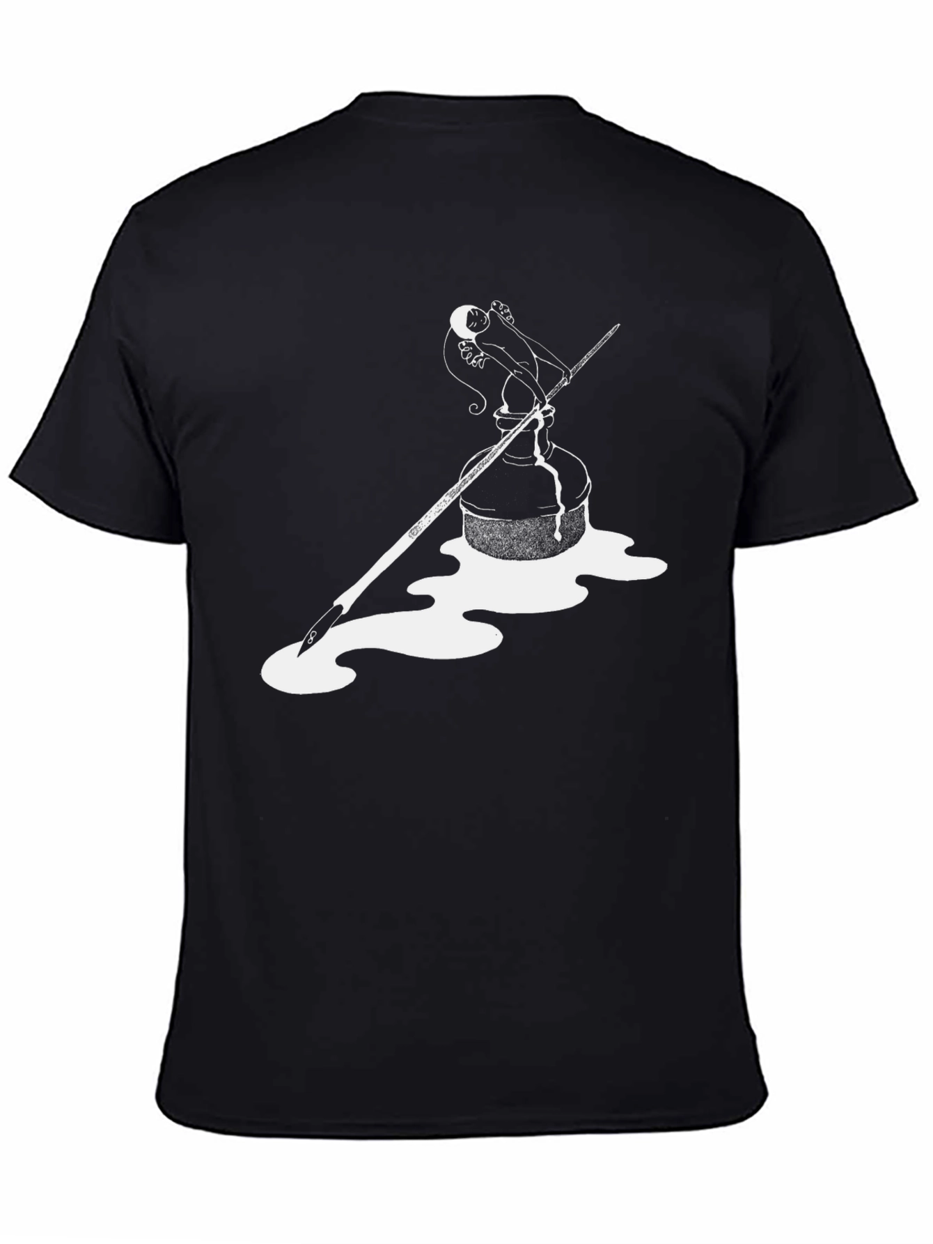 Artistic Inkwell Graphic Tee - Black
