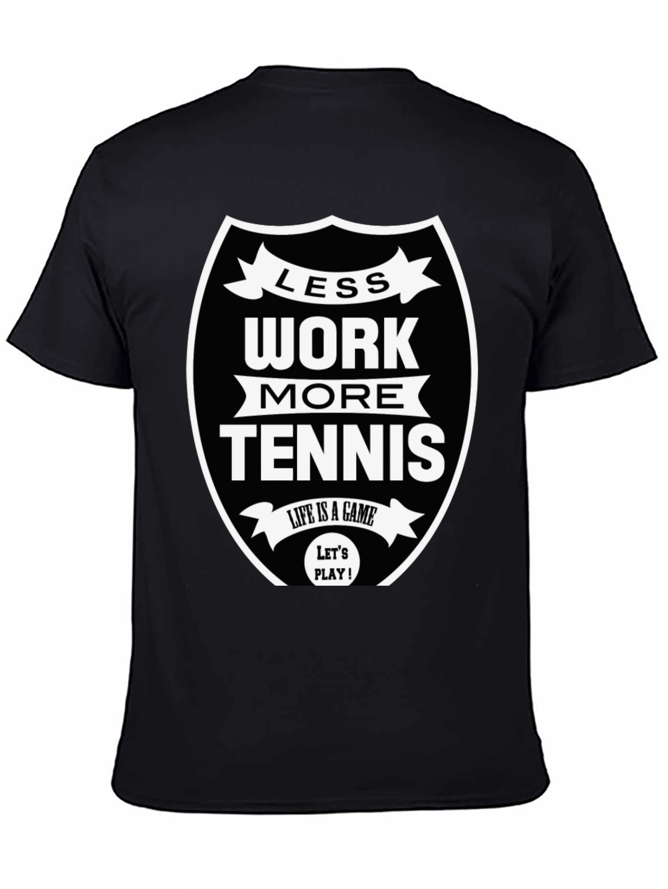 Less Work More Tennis Graphic Tee