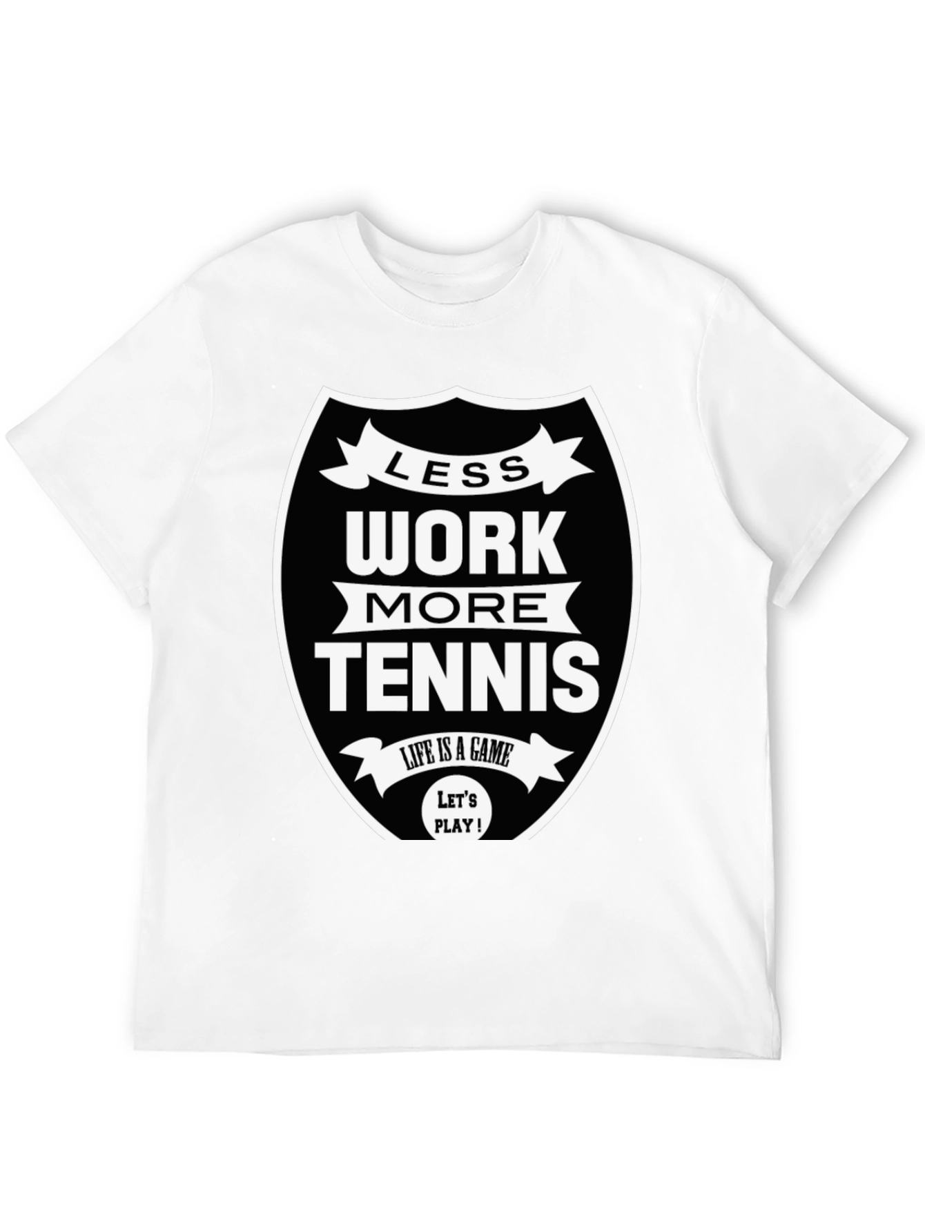 Less Work More Tennis Graphic Tee