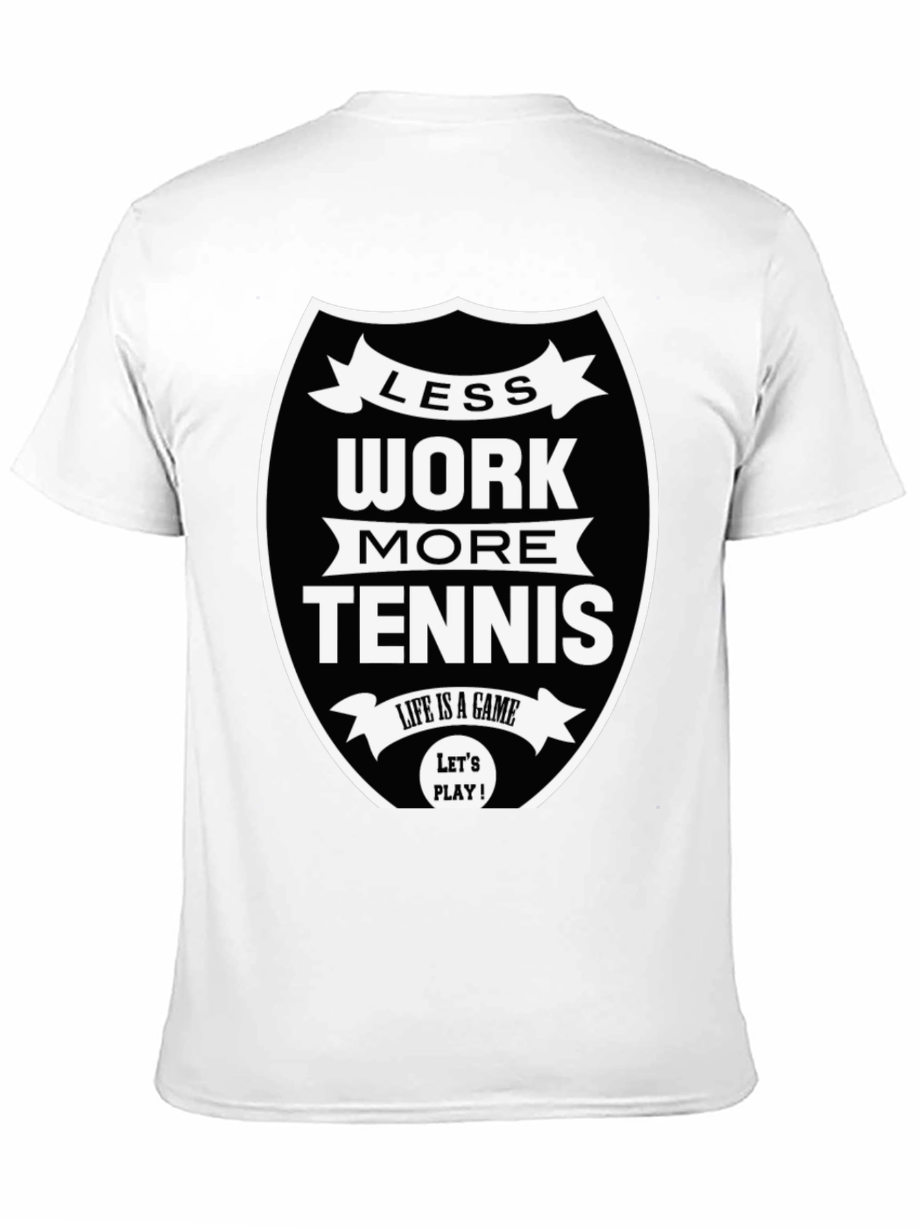 Less Work More Tennis Graphic Tee