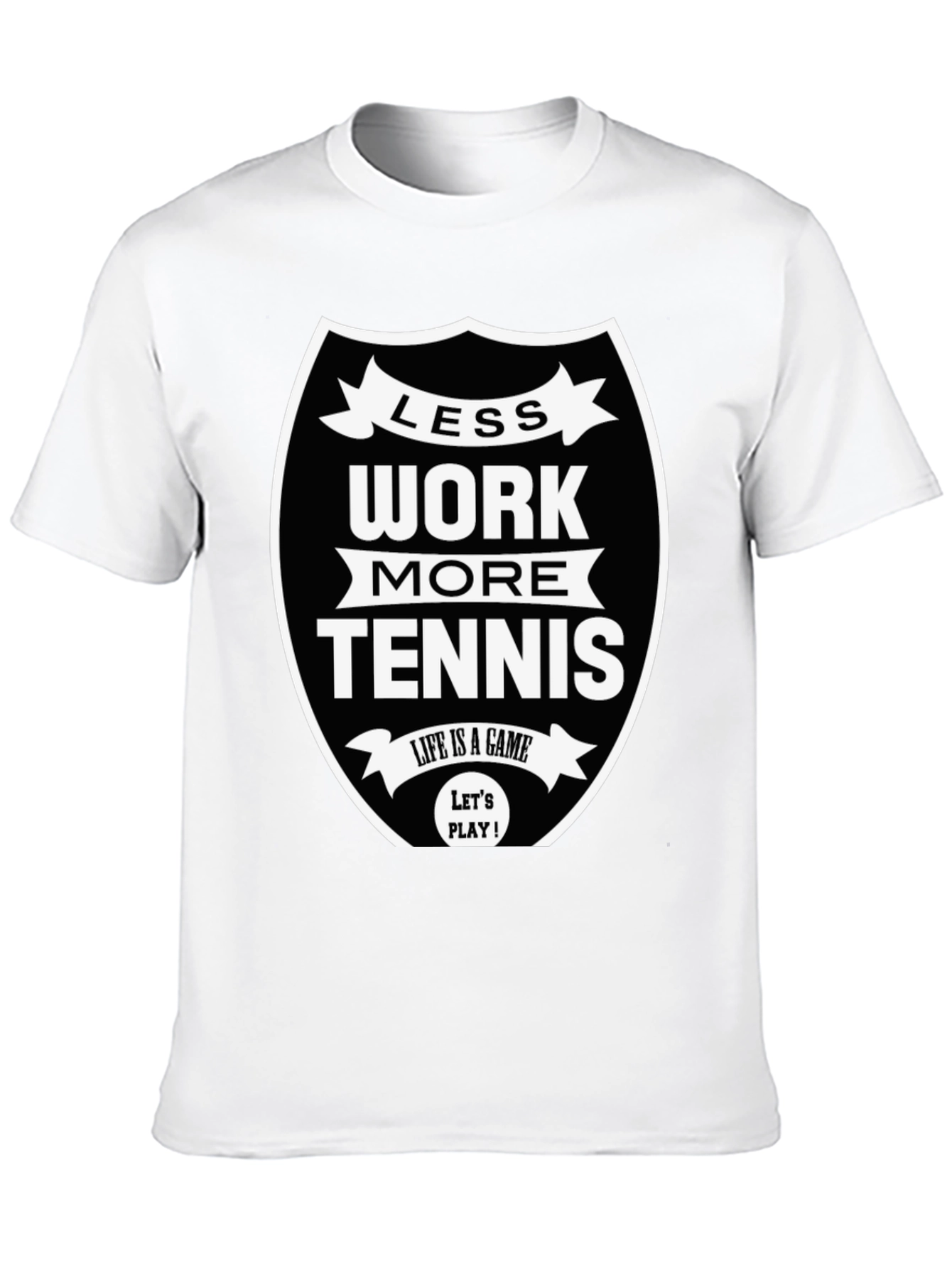 Less Work More Tennis Graphic Tee