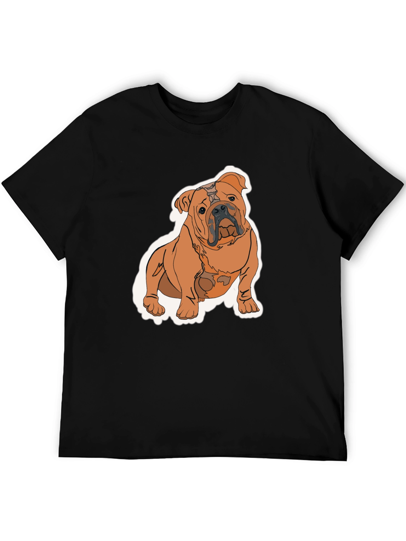 Bulldog Graphic T-Shirt - Black
