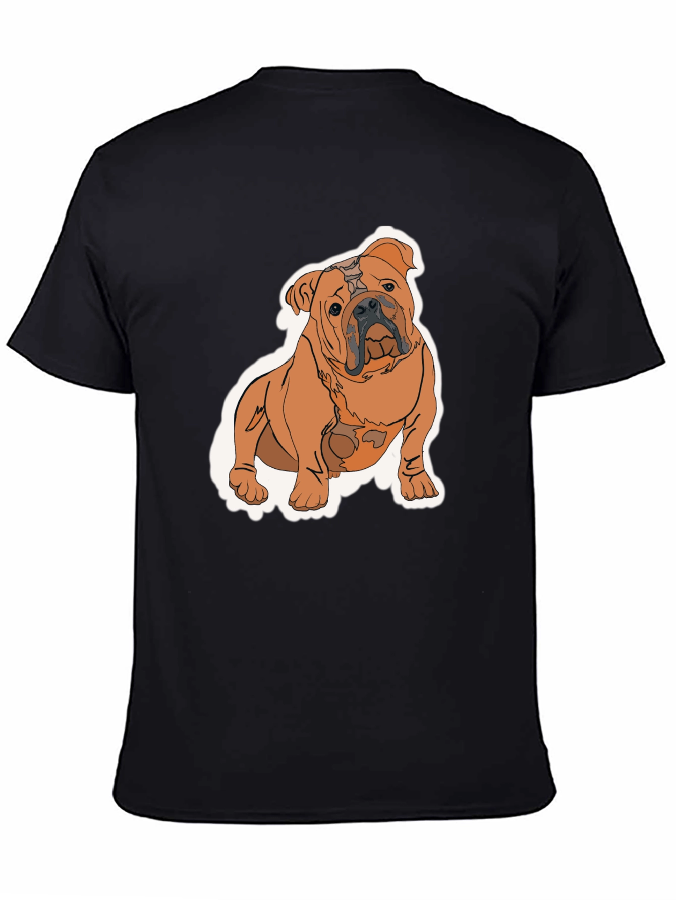 Bulldog Graphic T-Shirt - Black