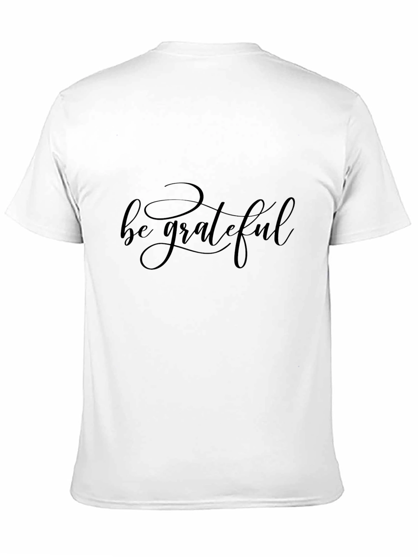 Be Grateful Black Graphic T-Shirt