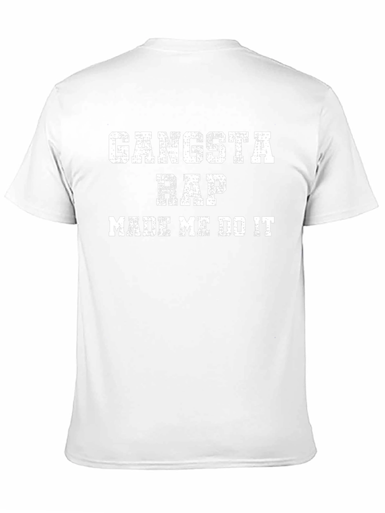 Gangsta Rap Made Me Do It Black T-Shirt