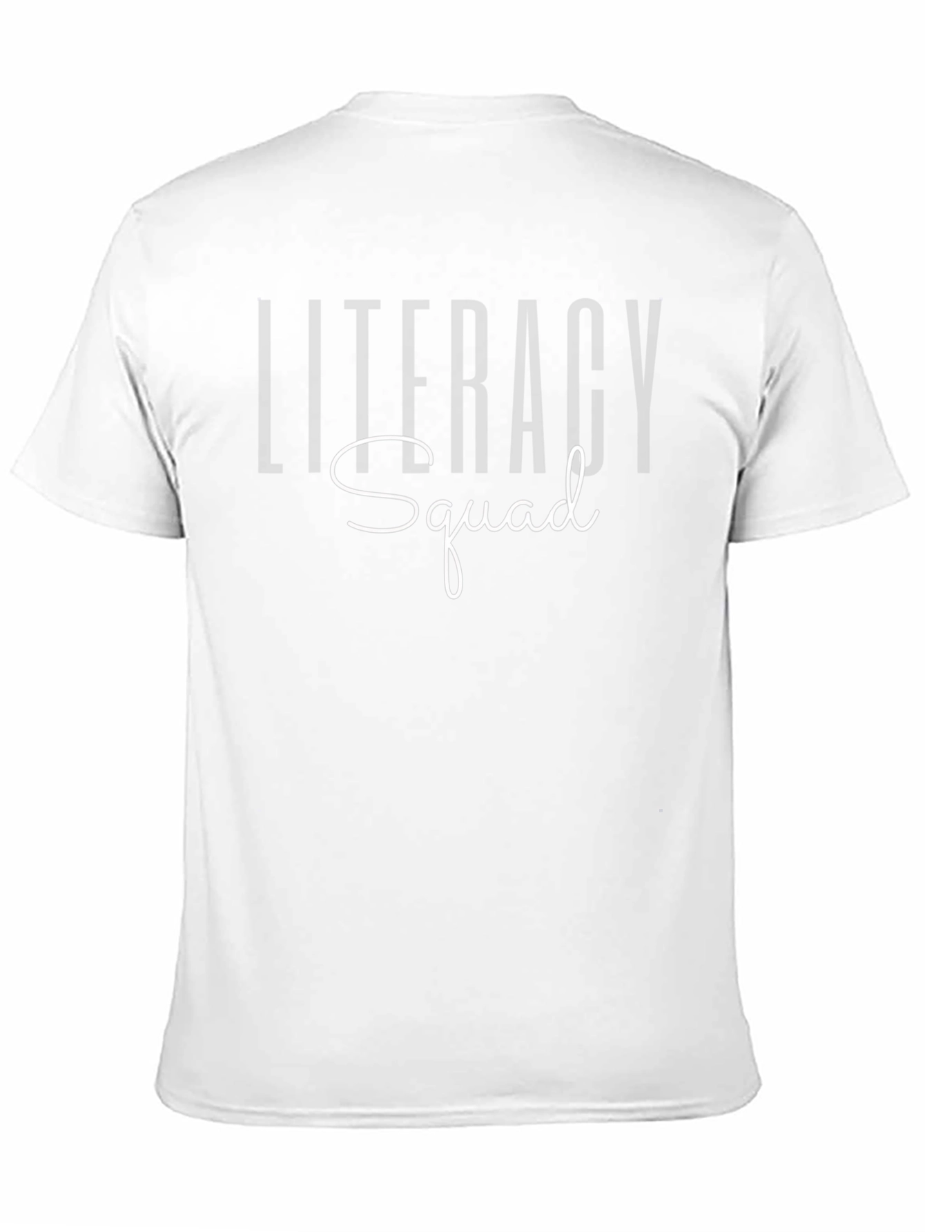 Literacy Squad Graphic Tee - Black Cotton T-Shirt