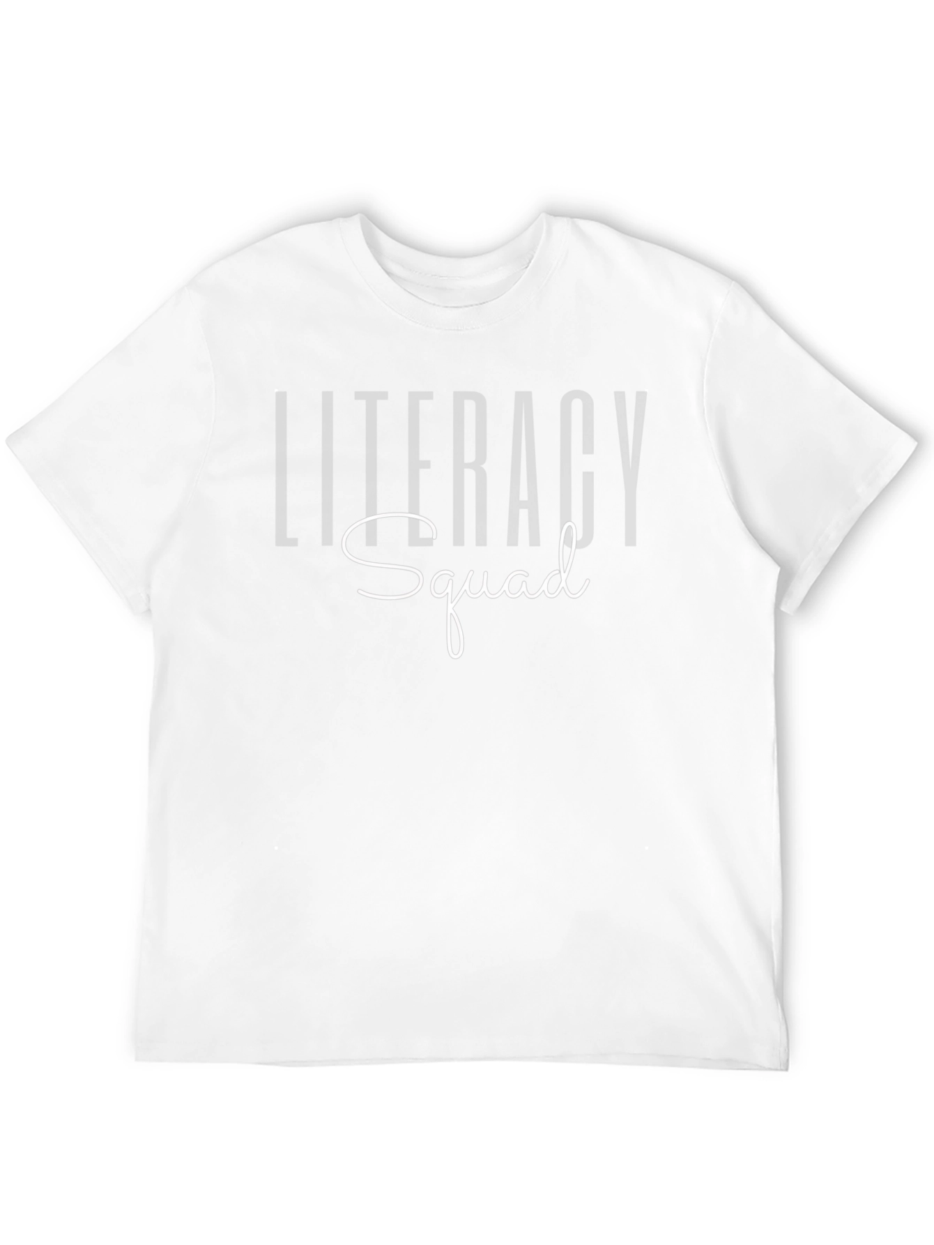 Literacy Squad Graphic Tee - Black Cotton T-Shirt