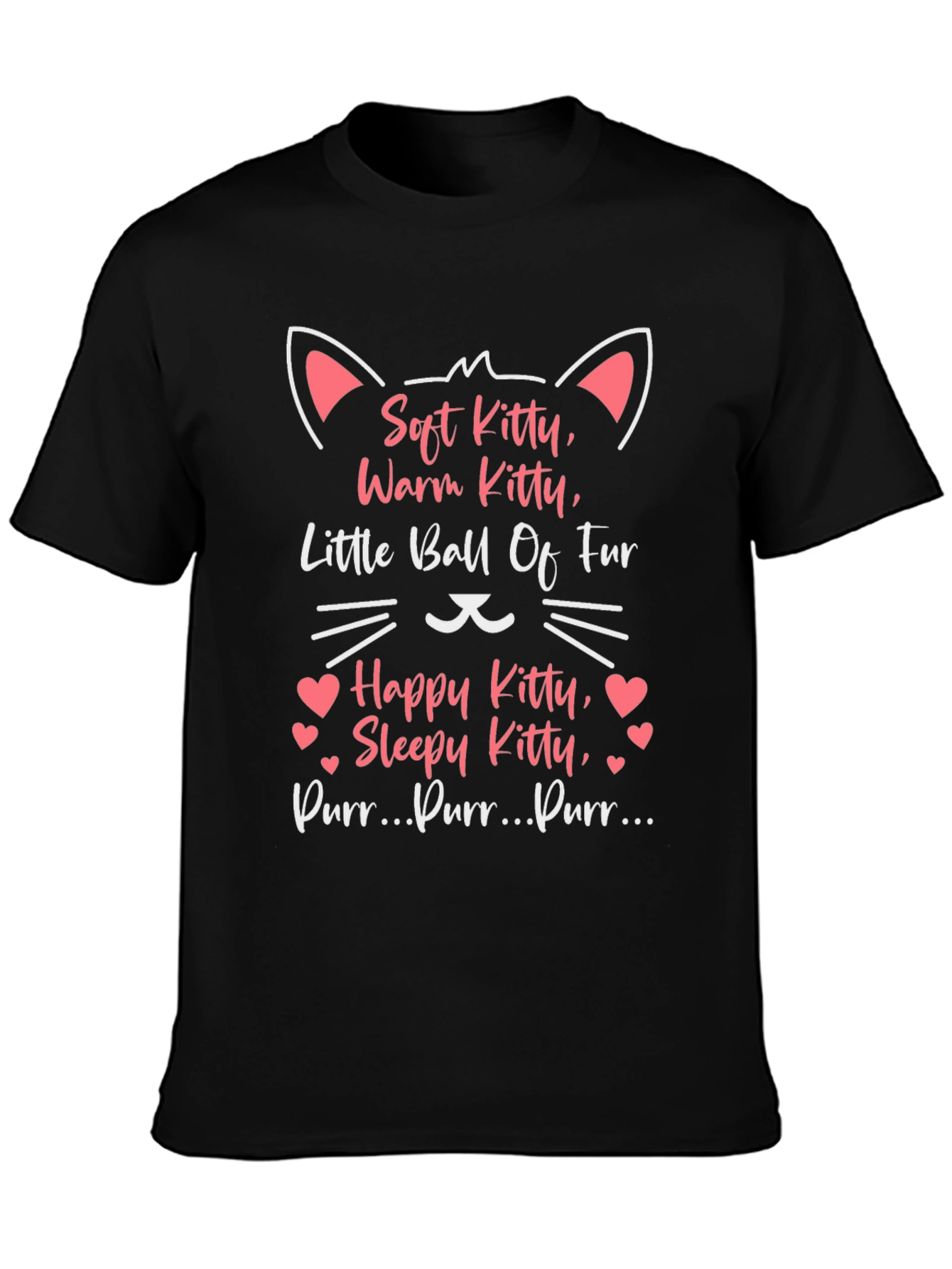 Soft Kitty Black T-Shirt