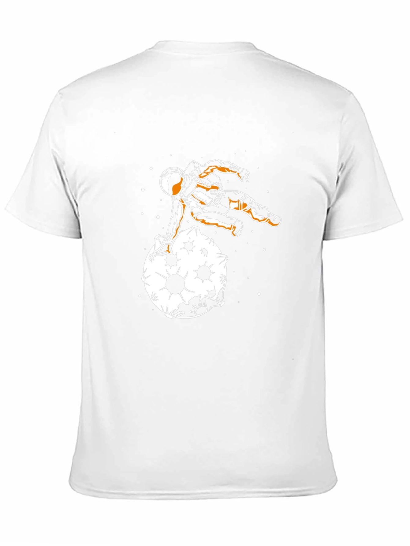 Astronaut Moon Landing Black T-Shirt