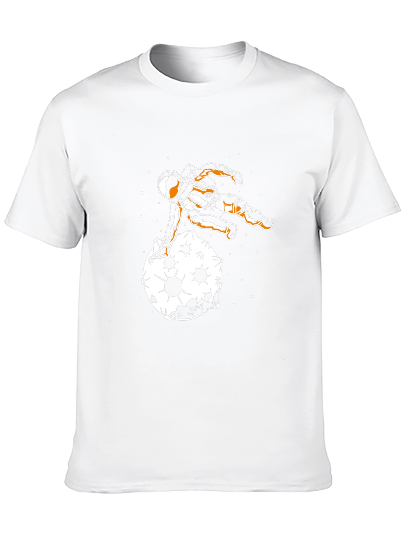 Astronaut Moon Landing Black T-Shirt