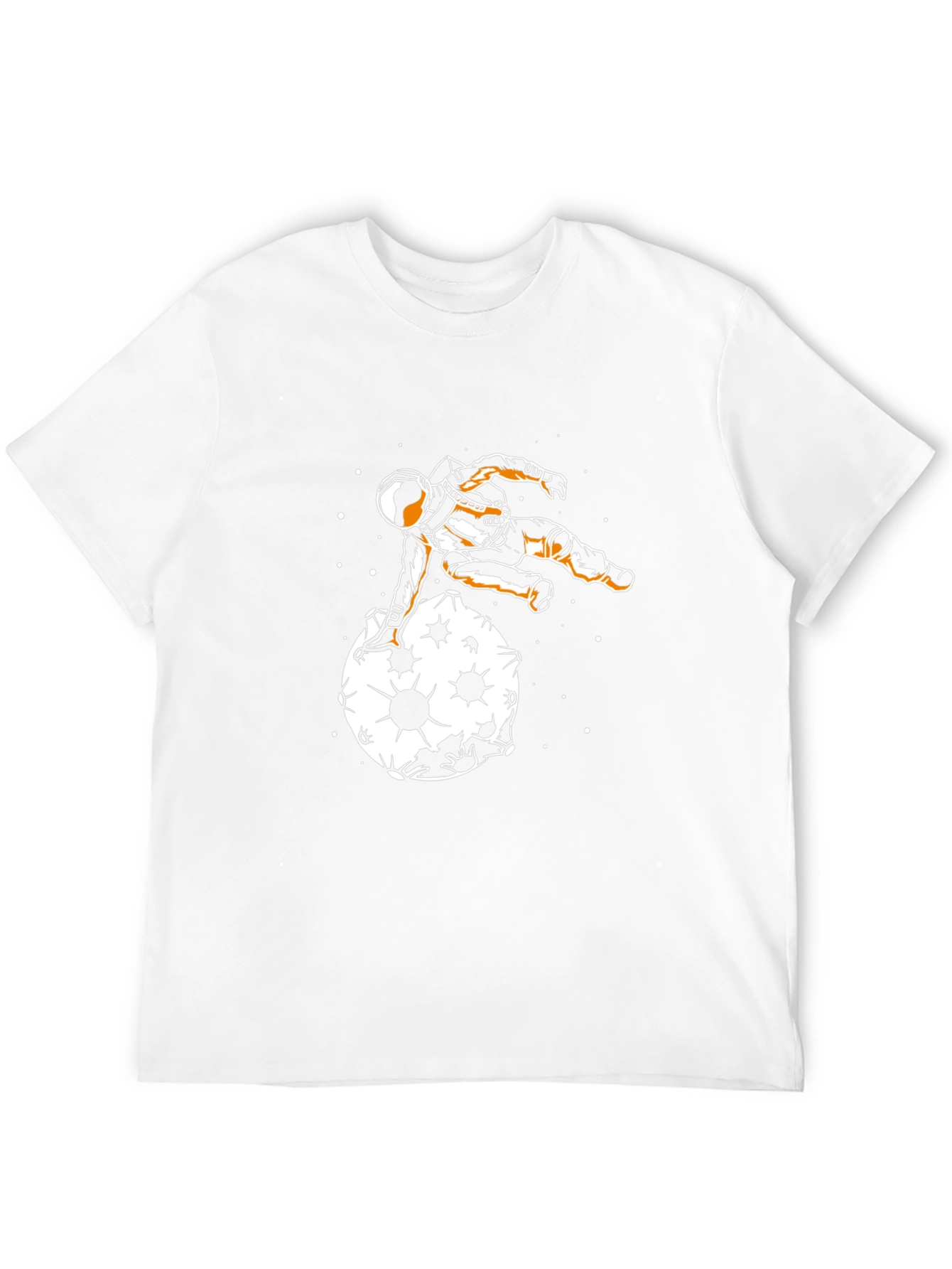 Astronaut Moon Landing Black T-Shirt