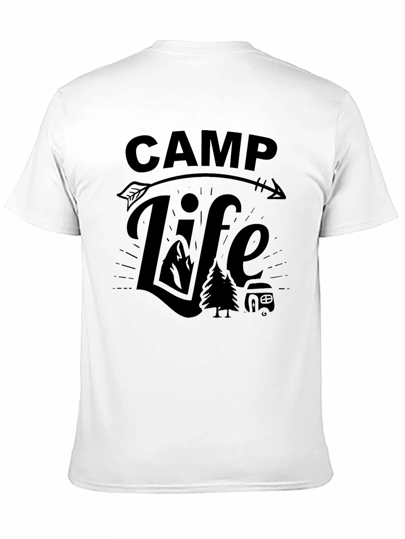 Camp Life Black T-Shirt