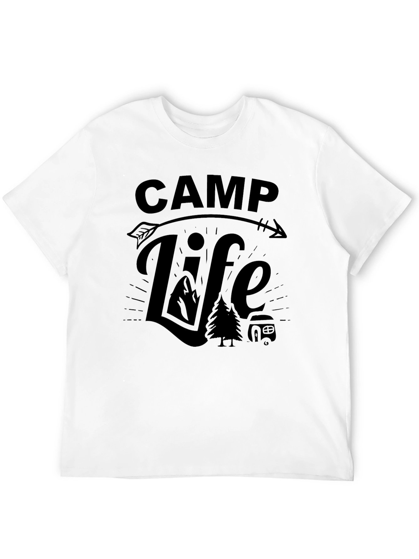 Camp Life Black T-Shirt