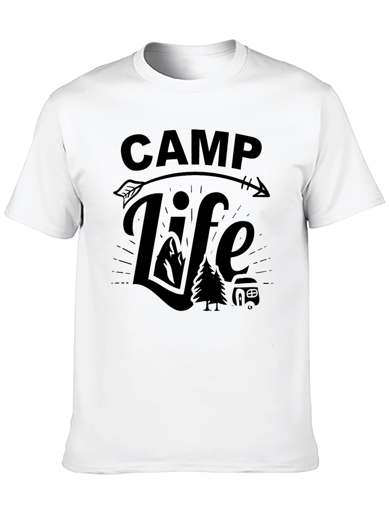Camp Life Black T-Shirt