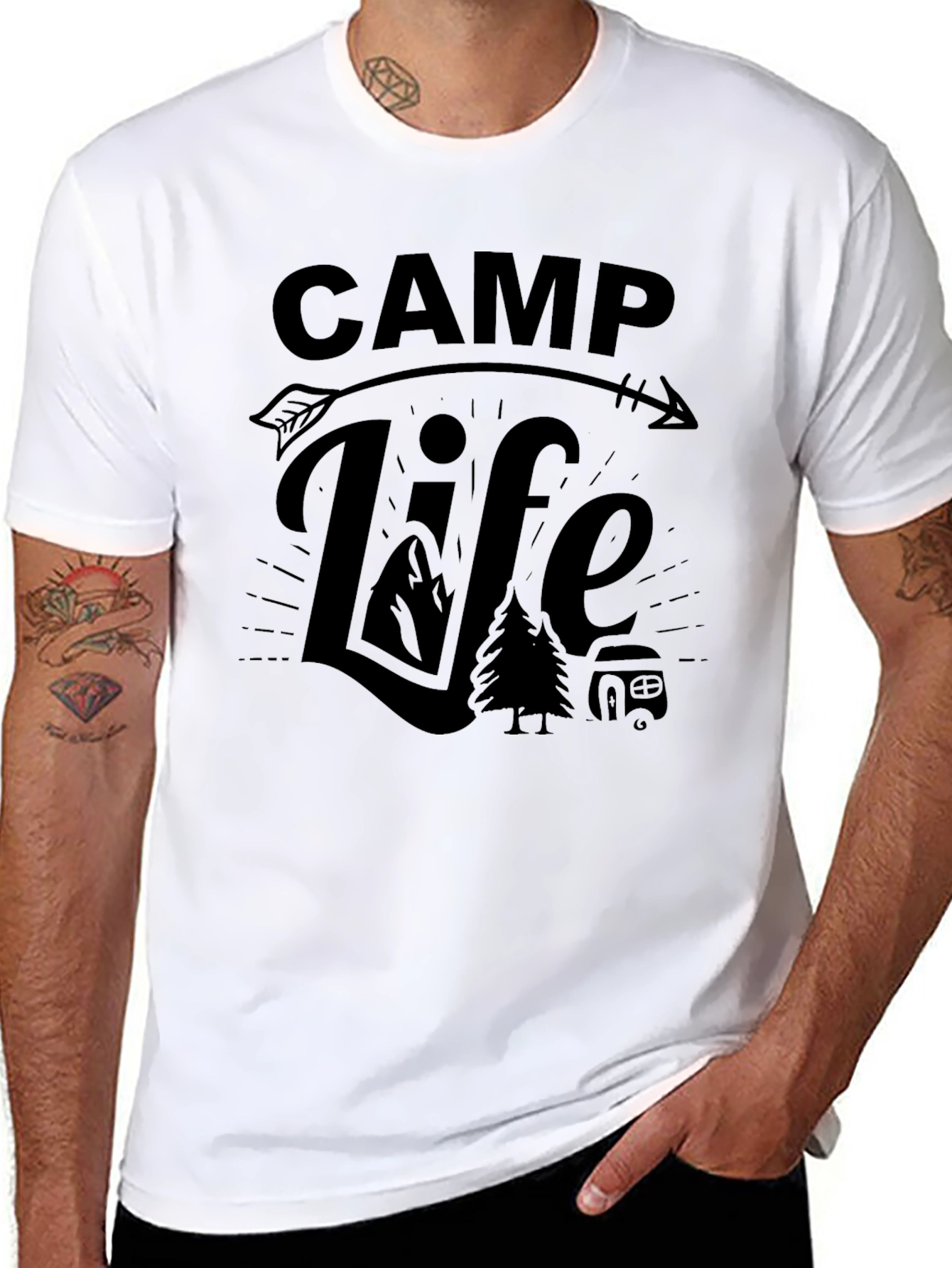 Camp Life Black T-Shirt