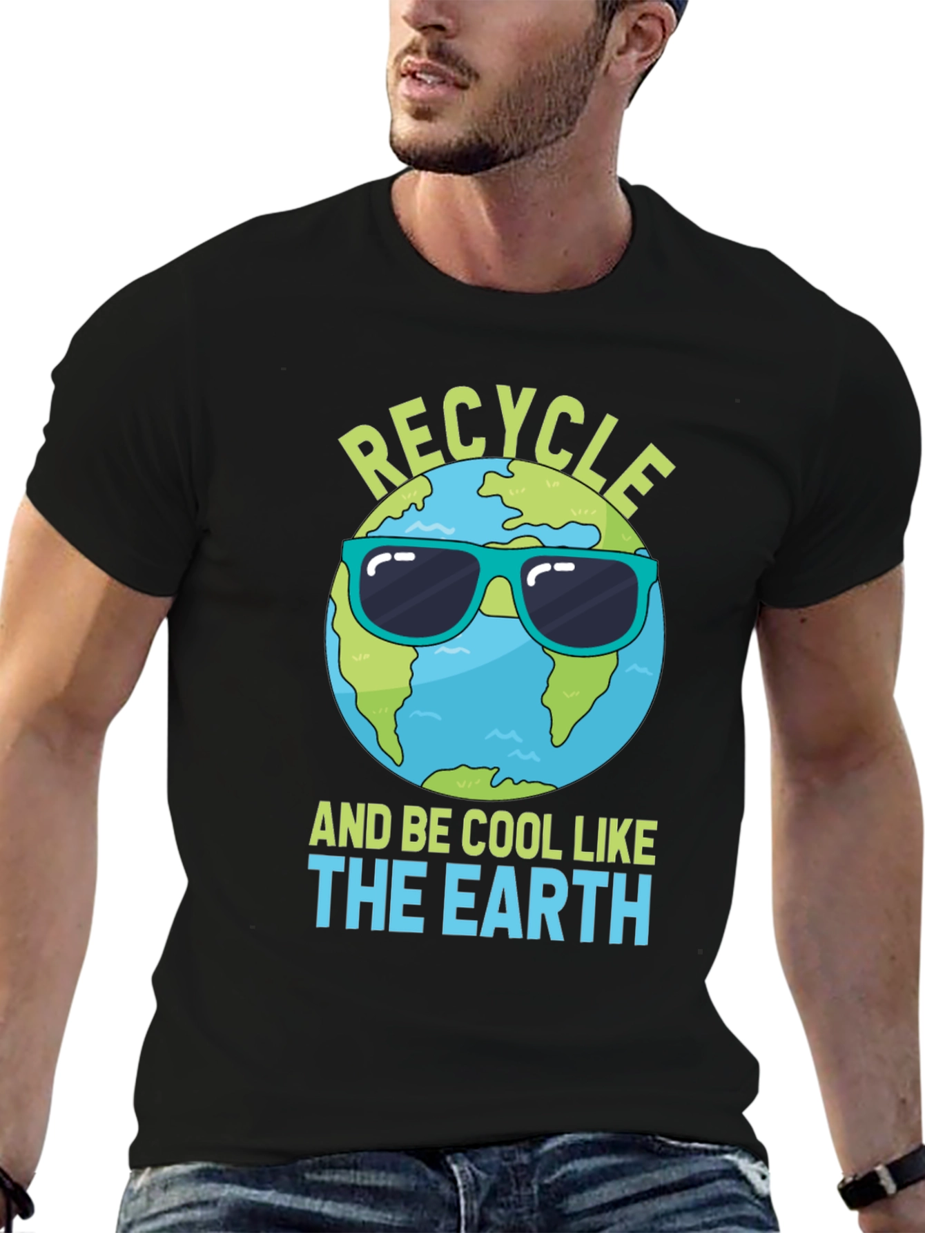 Recycle Earth T-Shirt: Cool Planet Design