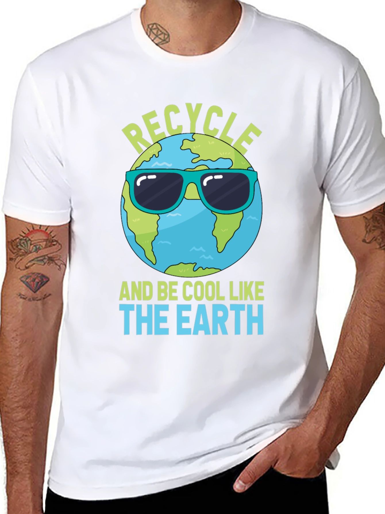 Recycle Earth T-Shirt: Cool Planet Design